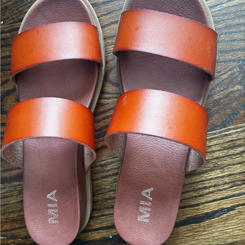 MIA Double-Band Slide Sandals